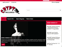 Tablet Screenshot of cryptrecords.com